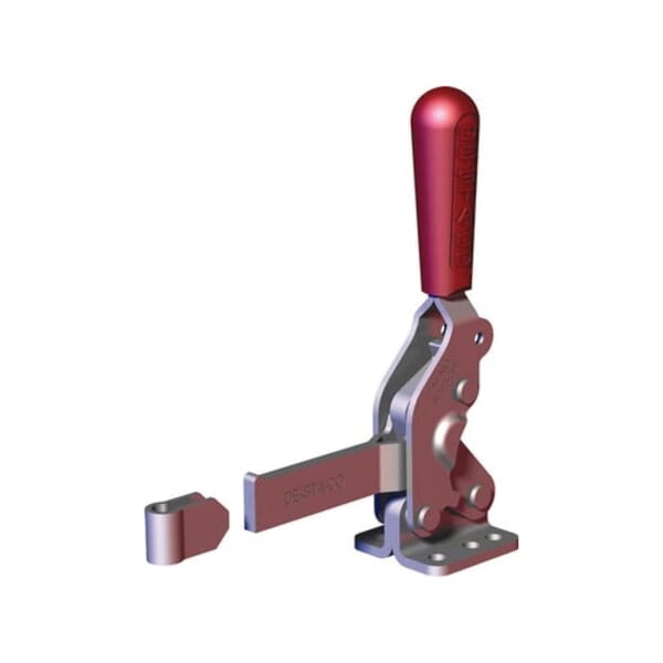 DESTACO 2007-S Standard Vertical Hold-Down Toggle Locking Clamp, Steel, 1000 lb, 1-1/4 in, M8x1.25