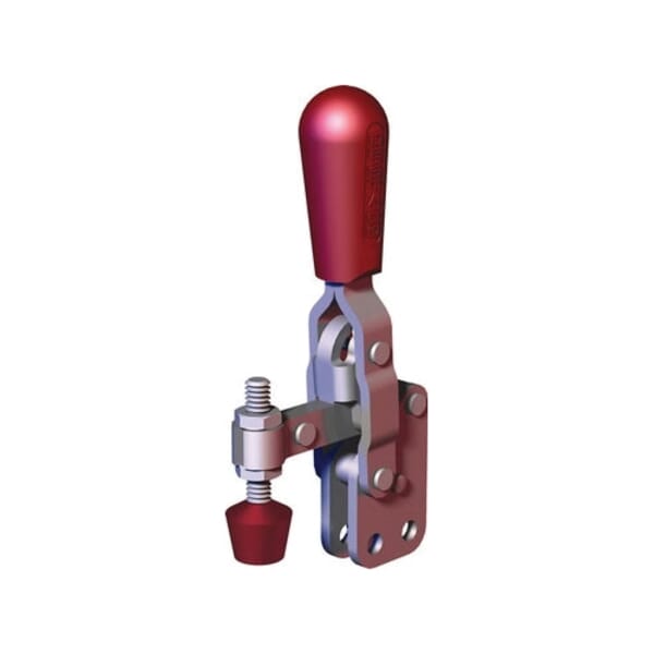 DESTACO 202-B 202 Series Standard Vertical Hold-Down Toggle Locking Clamp, Steel, 200 lb Holding, 1.15 in H Under Arm, M6x1 Thread