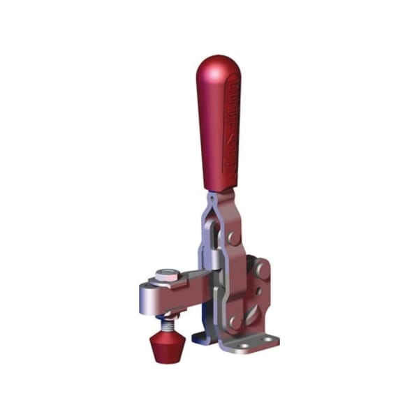 DESTACO 207-U 207 Series Standard Vertical Hold-Down Toggle Locking Clamp, Steel, 375 lb Holding, 1-1/4 in H Under Arm, M8 Thread