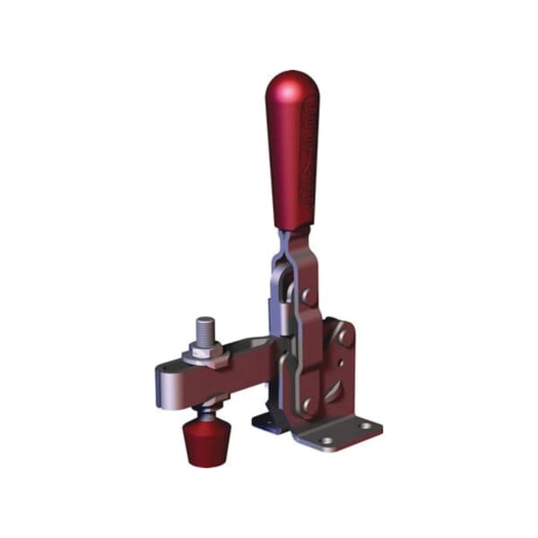 DESTACO 210-U 210 Series Standard Vertical Hold-Down Toggle Locking Clamp, Steel, 600 lb Holding, 1.67 in H Under Arm, 3/8 in, M10 Thread