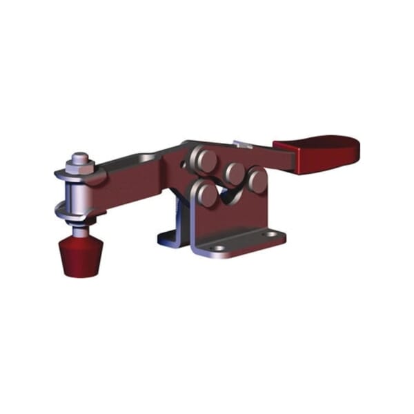 DESTACO 215-U Horizontal Hold-Down Low Profile Toggle Locking Clamp, Steel, 200 lb, 1 in, M6x1