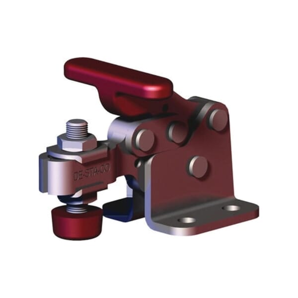 DESTACO 307-U Compact Design Horizontal Hold-Down Toggle Locking Clamp, Steel, 350 lb, 0.89 in, M8x1.25
