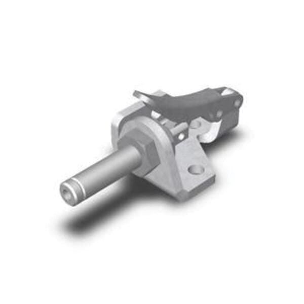 DESTACO 6001-M Standard Straight Line Action Toggle Clamp, Steel, 150 lb Holding, 1/2 in H Under Arm, 0.28 in Dia, M4x0.7 Thread