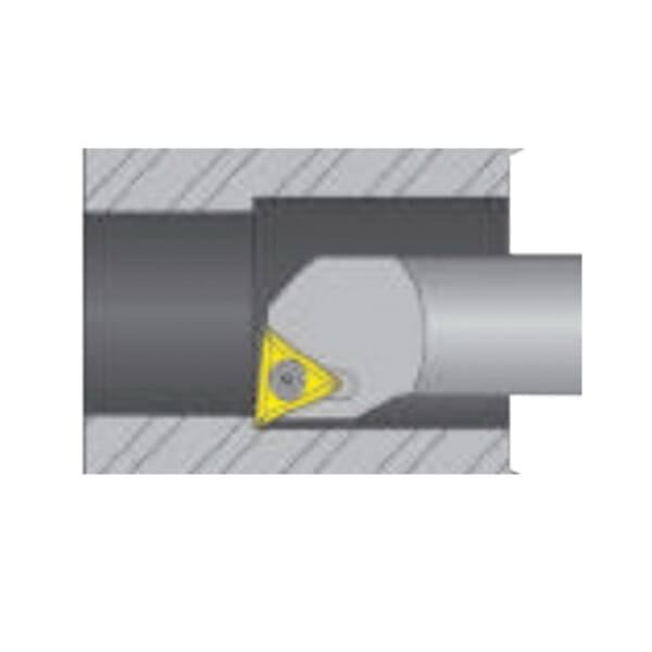 DORIAN TPBN08-2 Boring Bar, 0.59 in Dia Min Bore, 1/2 in Max Bore Depth