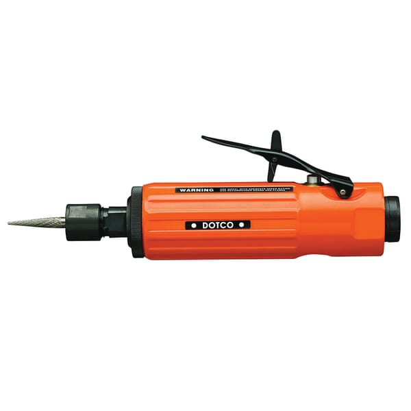 Cleco 10L2500-01 10-25 Inline Pneumatic Die Grinder, 1/4 in Collet, For Max Wheel Dia: 1-1/2 in, 0.9 hp, 38 cfm Air Flow, 90 psi, 23000 rpm Speed