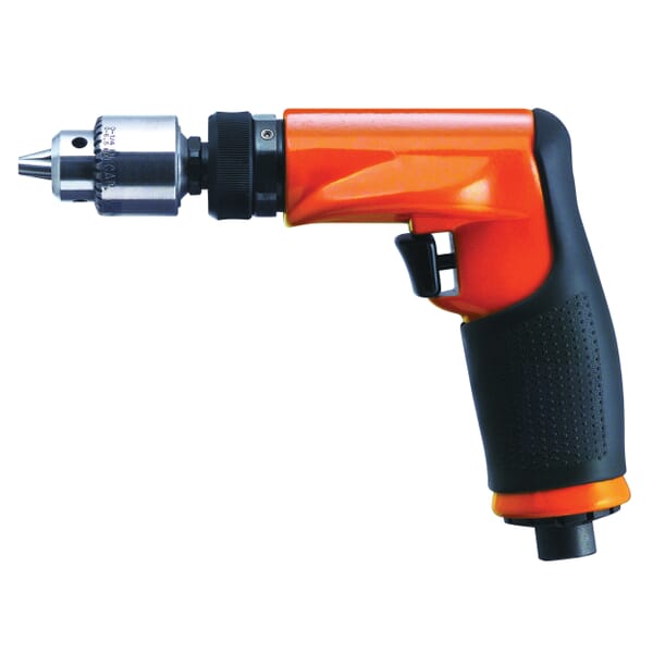 Cleco 14CFS97-38 14CF Pneumatic Drill, 1/4 in Jacobs Key Chuck, 0.4 hp, 90 psi, 6.9 in OAL