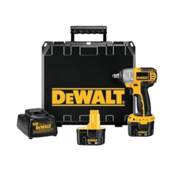 DeWALT XRP DC841KA Compact Lightweight Cordless Impact Wrench Kit, 1/2 in Square Drive, 0 to 2700 bpm, 1260 in-lb Torque, 12 VDC, 5-3/4 in OAL