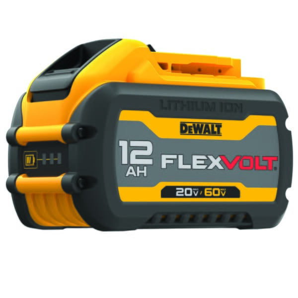 DeWALT Guaranteed Tough FlexVolt DCB612 Battery, 12 Ah Lithium-Ion Battery, 20/60 VDC Charge, For Use With DeWALT 20 V Max, 60 V Max and 120 V Max Tool