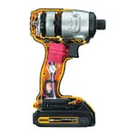 DeWALT 20V MAX* DCF885C2 Cordless Impact Driver Kit, 1/4 in Hex Drive, 0 to 3200 bpm, 1400 in-lb Torque, 20 VAC, 5.55 in OAL