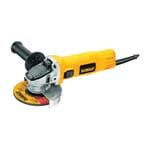 DeWALT DWE4011 Small Angle Grinder, 4-1/2 in Dia Wheel, 5/8-11 Arbor/Shank, 120 VAC, For Wheel: Quick-Change, Yellow, No, Slide Switch