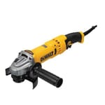 DeWALT DWE43115 High Performance Angle Grinder, 4-1/2 to 5 in Dia Wheel, 5/8-11 UNC Arbor/Shank, 120 VAC, Black/Yellow, Yes, Trigger Switch