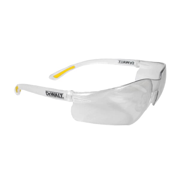 DeWALT by Radians DPG52-1D Contractor Pro DPG52 Lightweight Safety Eyewear, Hard Coat/Impact-Resistant, Clear Lens, Frameless Frame, Polycarbonate Lens, ANSI Z87.1+