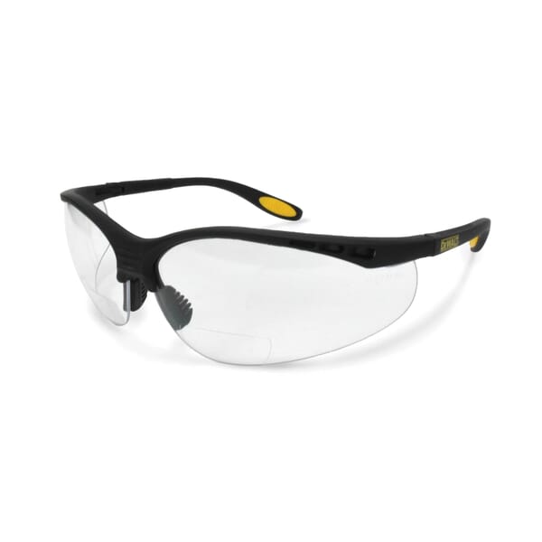 DeWALT by Radians DPG59-130D DPG59 Reader Protective Glasses, +3 Diopter, Clear Lens, Black, Plastic Frame, Polycarbonate Lens, Yes UV Protection, ANSI Z87.1+