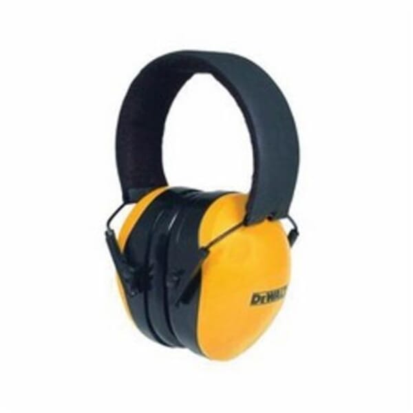 DeWALT DPG62-C Interceptor Passive Earmuffs, 29 dB Noise Reduction, Black/Yellow, Multi-Position Band Position