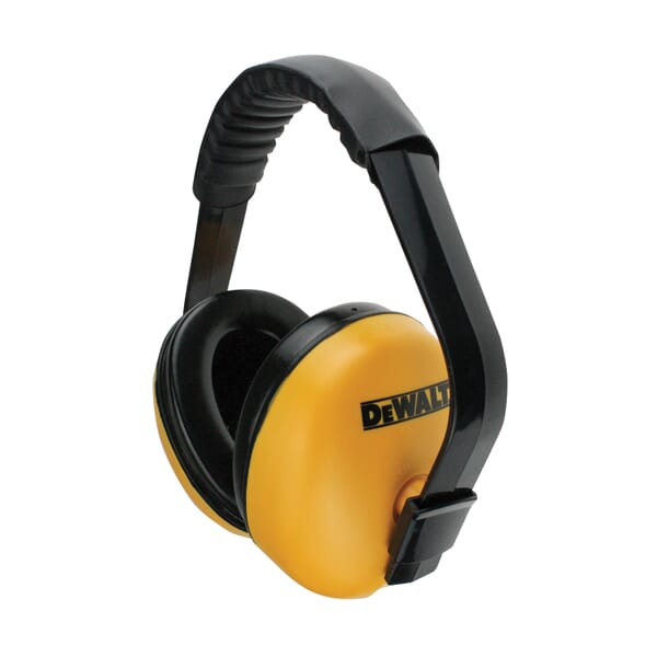DeWALT by Radians DPG64HC Interceptor Lightweight Passive Earmuff, 23 dB Noise Reduction, Black/Yellow