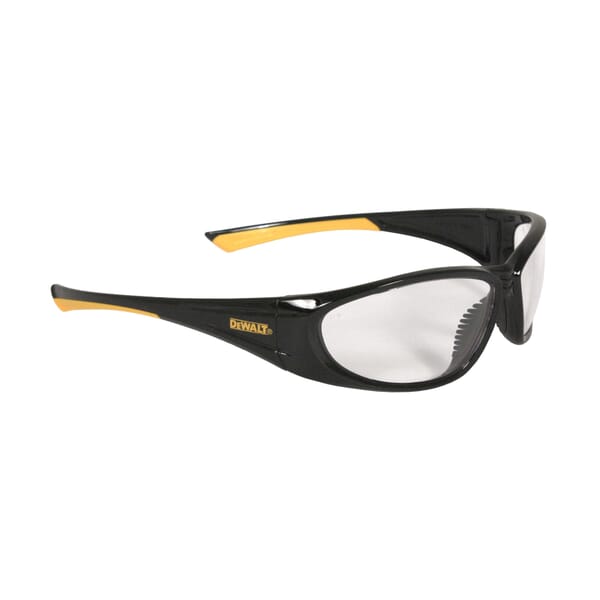 DeWALT by Radians DPG98-1D Gable DPG98 Safety Glasses, Hard Coat/Impact-Resistant, Clear Lens, Full-Frame Frame, Black, Nylon Frame, Polycarbonate Lens, ANSI Z87.1+