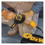 DeWALT D28112 Small Angle Grinder, 4-1/2 in Dia Wheel, 5/8 in Arbor/Shank, 120 VAC, For Wheel: Quick-Change, Yellow, Yes, Lock-On Slide Switch