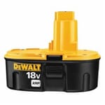 Black+Decker XRP DC9096 Rechargeable Cordless Battery Pack With DeWALT 18 V Tools and Accessories, 2.4 Ah NiCd Battery, 18 VDC Charge, For Use With DeWALT 18 V Tools and Accessories