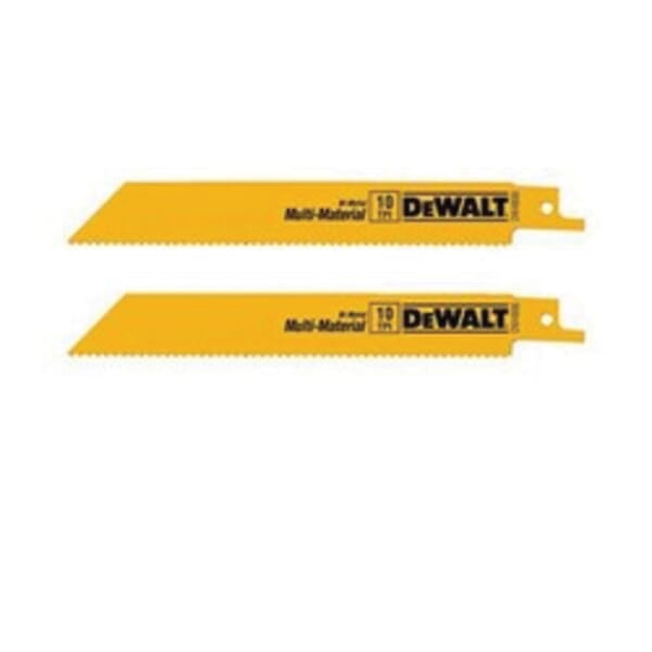 DeWALT DW4806B General Purpose Straight Back Reciprocating Saw Blade, 6 in L x 3/4 in W, 10, Bi-Metal Body