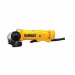 DeWALT DWE402N Small Angle Grinder, 4-1/2 in Dia Wheel, 5/8-11 Arbor/Shank, 120 VAC, For Wheel: Quick-Change, Yellow, Yes, Non-Locking Paddle Switch Switch