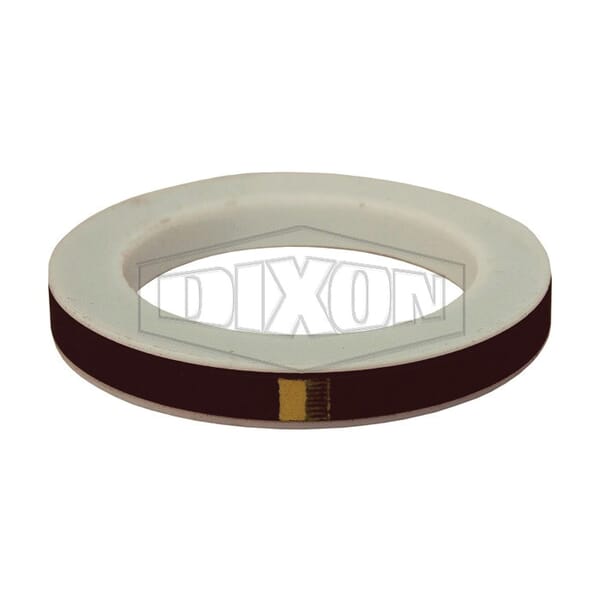 Dixon 200GTFVI Cam and Groove Envelope Gasket, 2 in Nominal, 2 in ID x 2-5/8 in OD x 1/4 in THK, PTFE, Domestic
