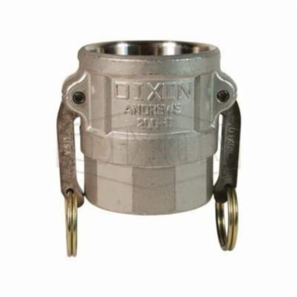 Dixon 200-D-SS Type D Cam and Groove Coupler, 2 in Nominal, Female Coupler x FNPT End Style, 316 Stainless Steel, Domestic