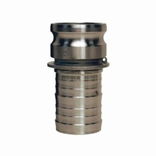 Dixon 300-E-SS Boss-Lock Type E Cam and Groove Adapter, 3 in, Male Adapter x Hose Shank, 316 Stainless Steel, Domestic