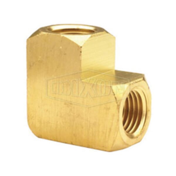 Dixon 3020606C 90 deg Pipe Elbow, 3/8 in Nominal, FNPT End Style, Brass, Domestic