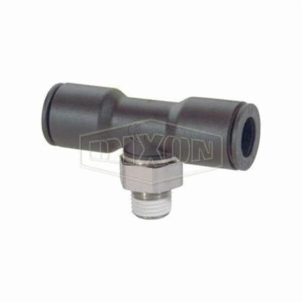 Legris by Dixon 31086018 Push-In Branch Tee, 3/8 in Nominal, MNPT x Tube, 290 psi Pressure, Nylon, Domestic