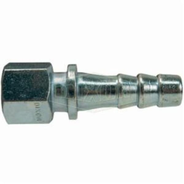 Dixon 3545 3500 Nipple, 1/4 x 3/8 in Nominal, FNPT x Hose Shank, 600 psi Pressure, Steel, Domestic