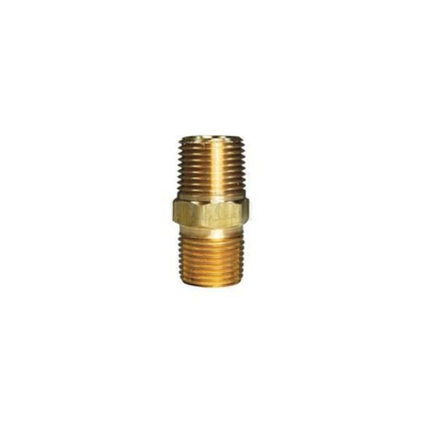 Dixon 3700606C 370 Hex Nipple, 3/8 in Nominal, 1.41 in L, Brass, MNPT End Style, Domestic