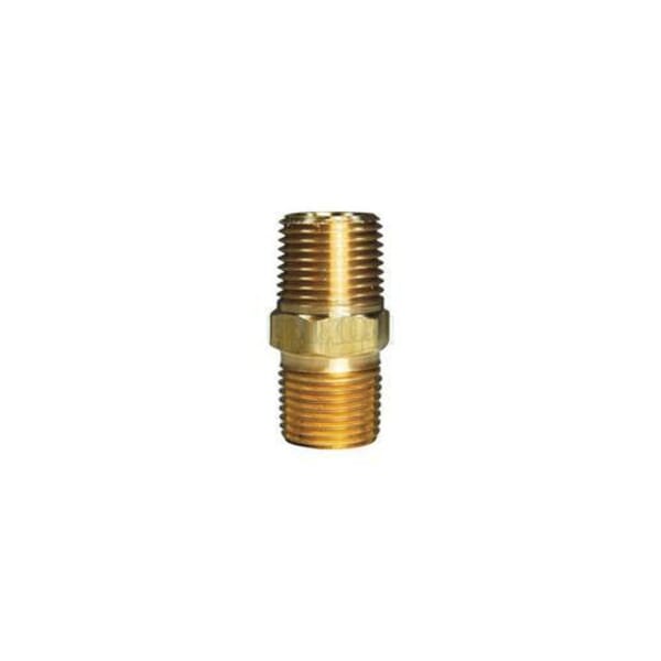 Dixon 3700606C 370 Hex Nipple, 3/8 in Nominal, 1.41 in L, Brass, MNPT End Style, Domestic