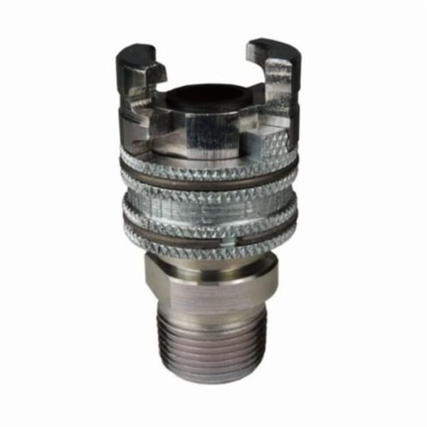 Dixon 4PM4 P Series Thor Interchange Coupler, 41641, MNPTF, Steel, Trivalent Chrome, Domestic