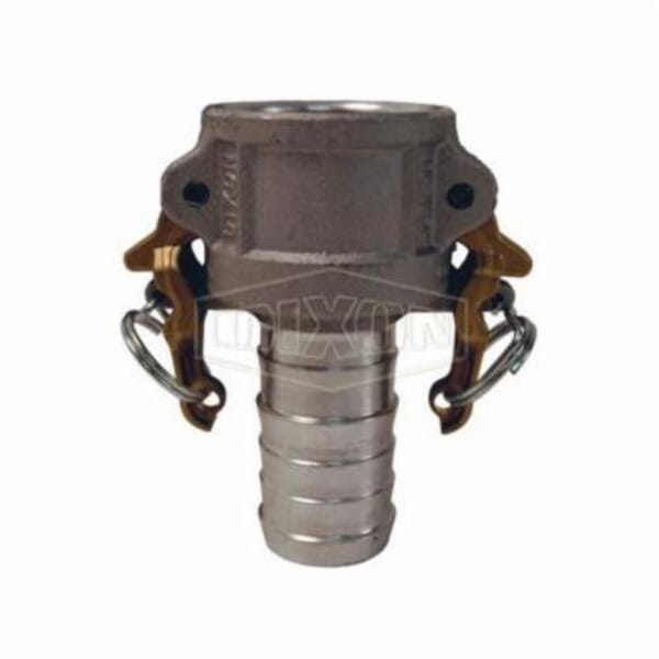 Dixon AC400 Boss-Lock Type-C Cam and Groove Coupler, 4 in Nominal, Female Coupler x Hose Shank End Style, Aluminum, Domestic