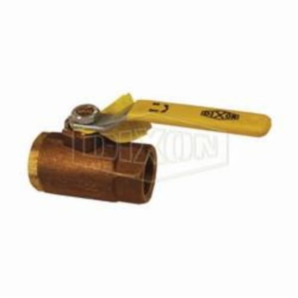 Dixon BBV50 Ball Valve With Handle, 1/2 in Nominal, FNPT End Style, Bronze Body, Full Port