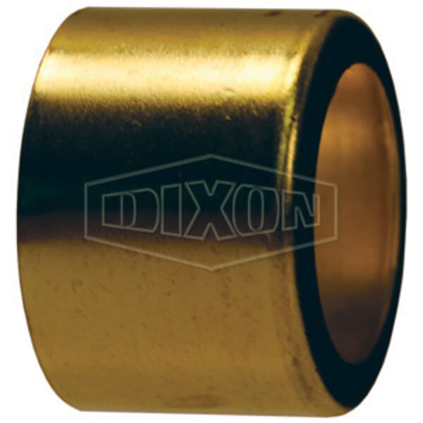 Dixon The Right Connection BFMW1150 200 Ferrule, 1.15 in Nominal, 0.844 in L, 0.024 in THK, Brass, Domestic