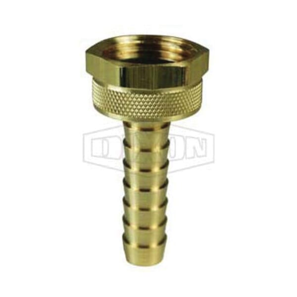 Dixon 5941012C Long Shank Coupling, 3/4 x 5/8 in Nominal, Female Garden Hose Thread x Hose End Style, Domestic