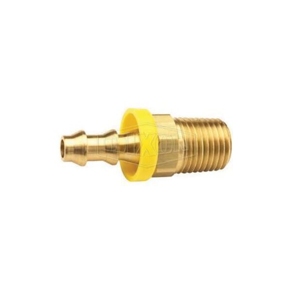 Dixon 2720606C 272 Push-On Hose Barb, 3/8-18 x 3/8 in Nominal, MNPT x Hose Barb End Style, Brass, Domestic