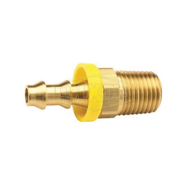 Dixon 2721208C Hose Barb, 1/2-14 x 3/4 in Nominal, MNPT x Hose Barb, Brass, Domestic