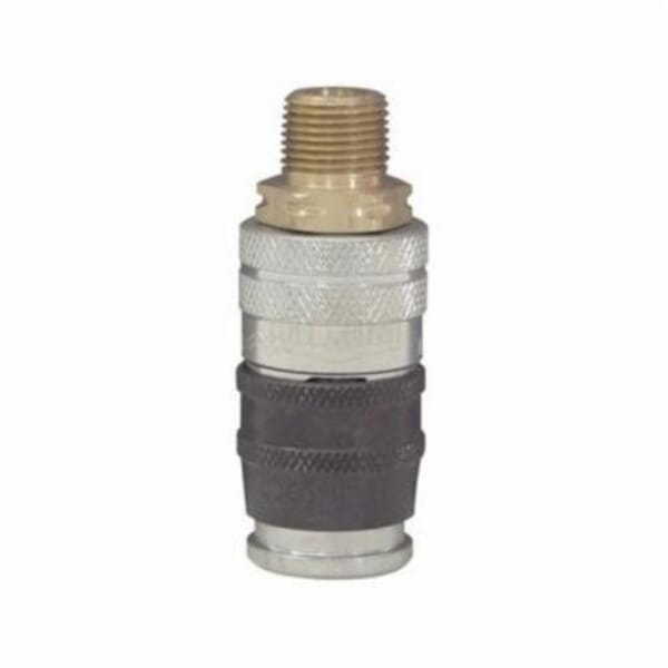 Parker by Dixon E-Z-mate DC25SE Industrial Quick Disconnect Coupler, 3/8-18 Nominal, Quick Disconnect Coupler x FNPT, 300 psi Pressure, Steel, Domestic