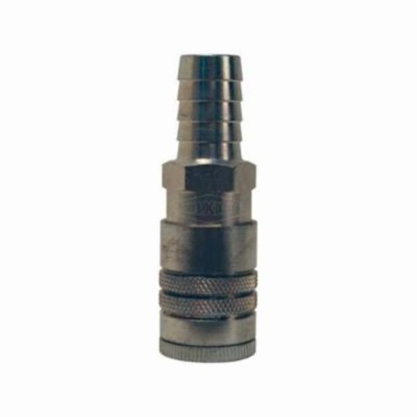 Dixon DC2645 Air Chief Industrial Automotive Quick Connect Coupler, 3/8 in Nominal, Quick Connect Coupler x Hose Barb, 300 psi Pressure, Steel, Domestic