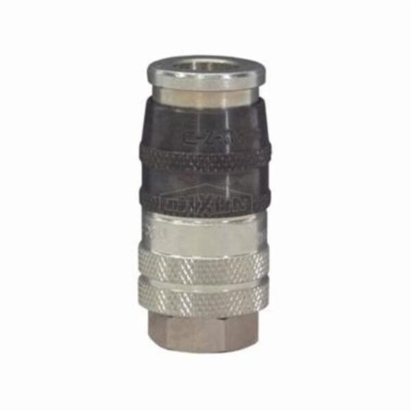 Parker by Dixon E-Z-mate DC26SE Industrial Quick Disconnect Coupler, 3/8-18 Nominal, Quick Disconnect Coupler x FNPT, 300 psi Pressure, Steel, Domestic