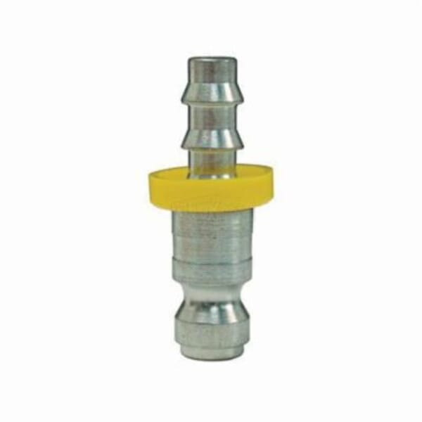 Dixon DCP142L Tru-Flate Air Chief Automotive Quick Connect Plug, 1/4 in Nominal, Quick Connect Plug x Hose Barb, 300 psi Pressure, Steel, Domestic