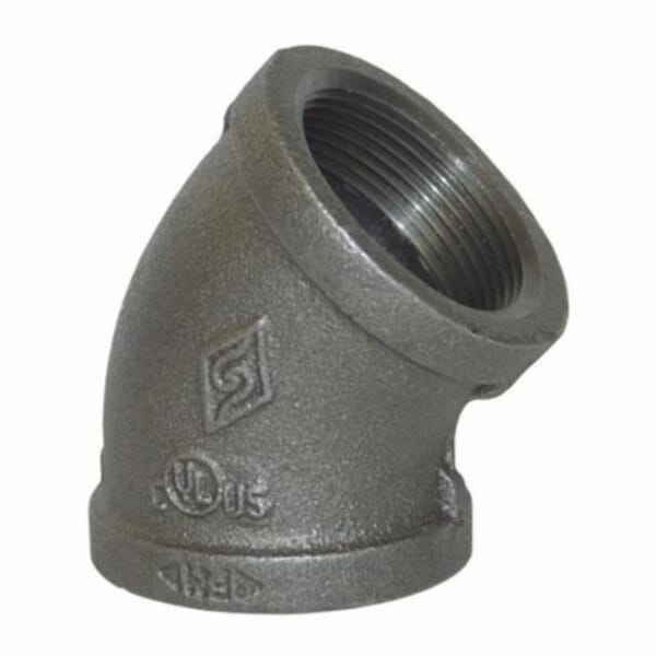 Dixon EL45100 45 deg Pipe Elbow, 1 in Nominal, FNPT End Style, Iron