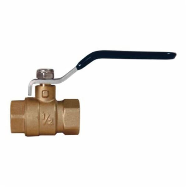 Dixon FBVG100 Global Ball Valve, 1 in Nominal, FNPT End Style, Forged Brass Body, Full Port