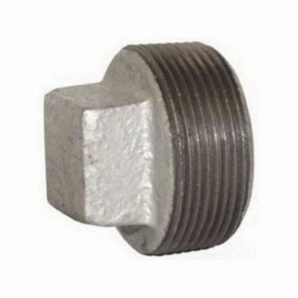 Dixon SHP100G Square Head Plug, 1 in Nominal, MNPT End Style, 150 lb, Iron, Galvanized