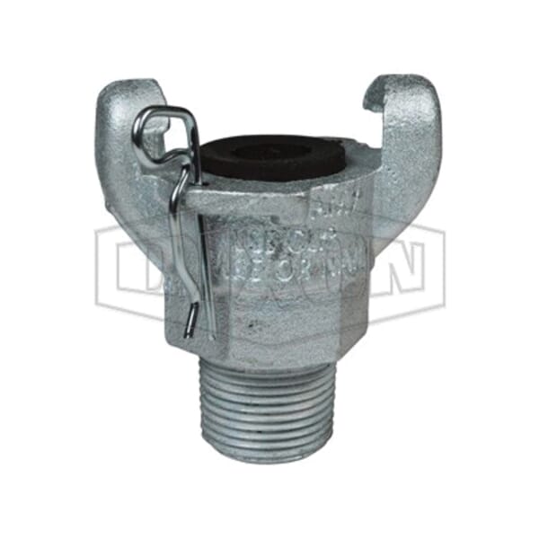 Dixon AM12 Air King Universal Hose End Coupling, 1 in, MNPT, Iron, Domestic