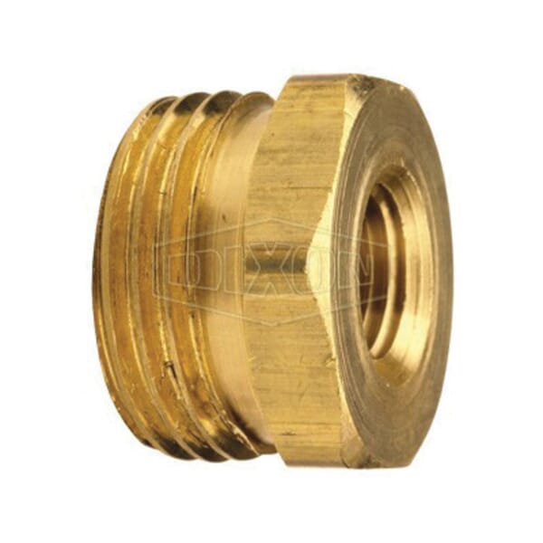 Dixon 5071208C Adapter, 3/4-11-1/2 x 1/2 in, Male Garden Hose Thread x FNPT, Brass, Domestic