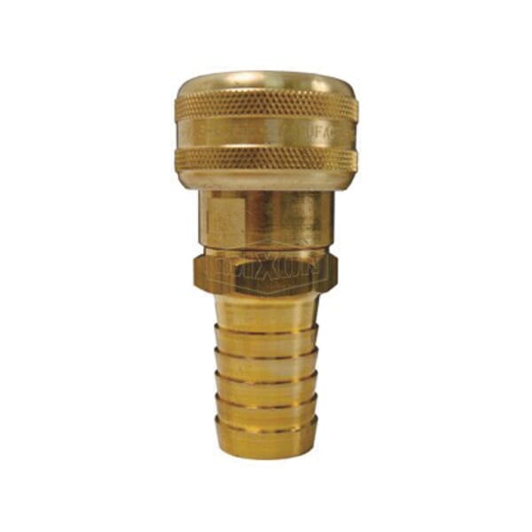 Dixon DC2042 Air Chief Industrial Quick Disconnect Coupler, 1/4 in Nominal, Quick Disconnect Coupler x Hose Barb, 300 psi Pressure, Brass, Domestic