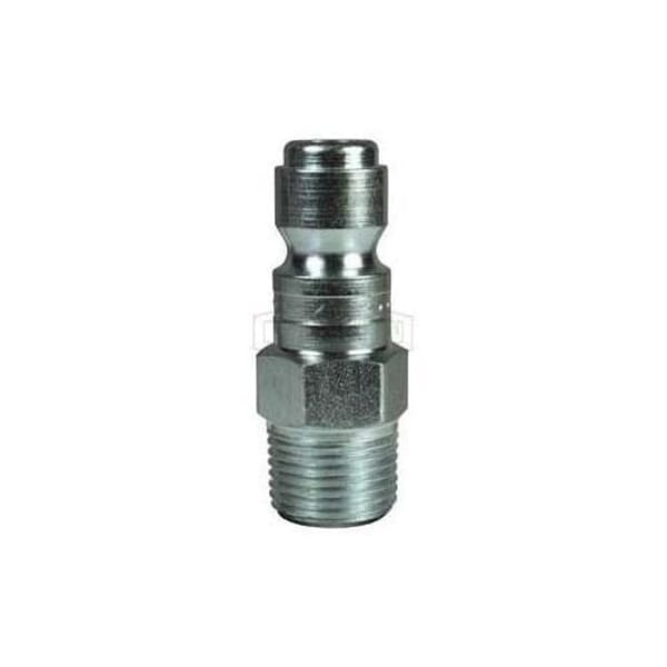 Dixon DCP17 Air Chief Industrial Male Quick Connect Plug, 1/2-14 Nominal, Quick Connect Plug x NPTF, 300 psi Pressure, Steel, Domestic